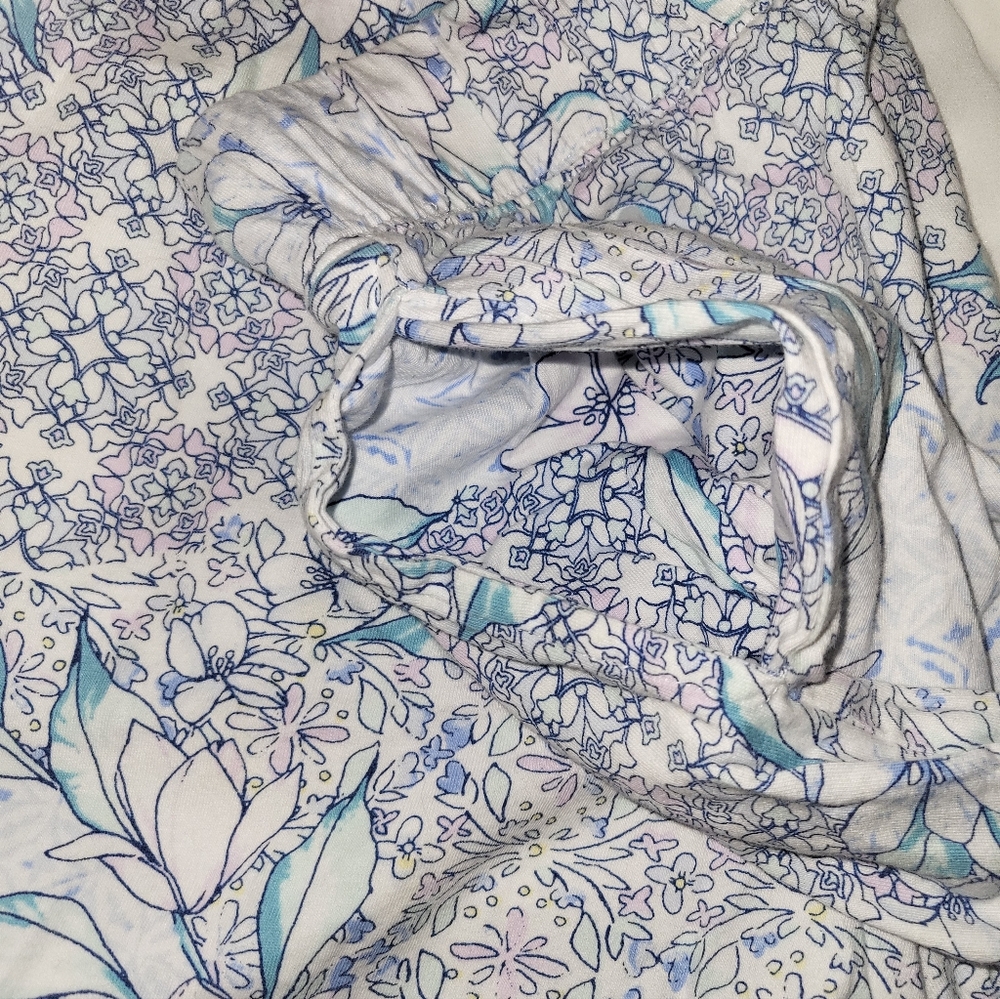 Jockey Blue and White Floral Pajama Pants - Picture 6 of 6